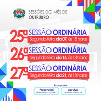 Sessões de outubro